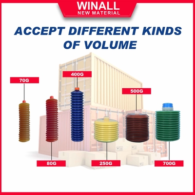 Suministrador de la fábrica de Winall 300g de calcio azul, litio de oleaje de grasa de plástico para engranajes.