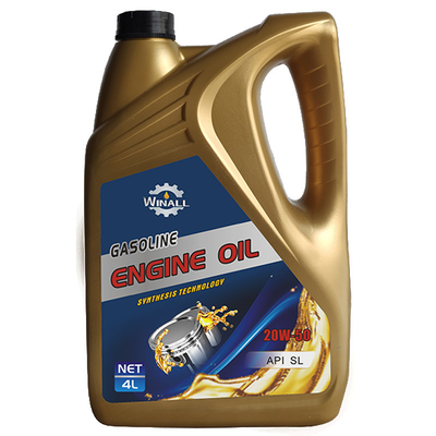 Antioxidante Reduce lodo 4L amarillo SAE 20W50 Aceite de motor de gasolina para coche