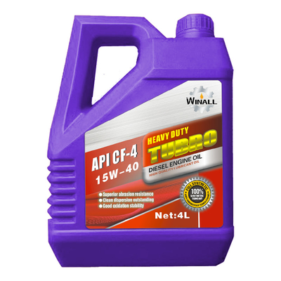 Aceite de motor amarillo de Winall en cartón 20w40 Aceite de compresor mayorista API CF-4 20W 50 Aceite de motor diesel