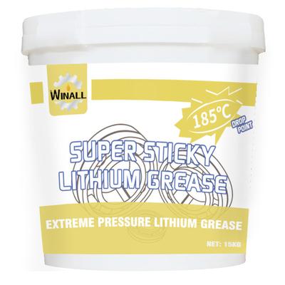 Grasa de base de litio súper viscosa para rodamientos de ruedas de fabricantes, resistente al calor, 15 kg, DP180
